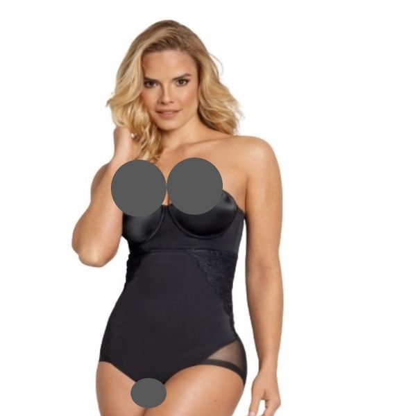 NipTuck Shapewear, Jet Black Duchess Full Brief, High Waisted, Shapewear