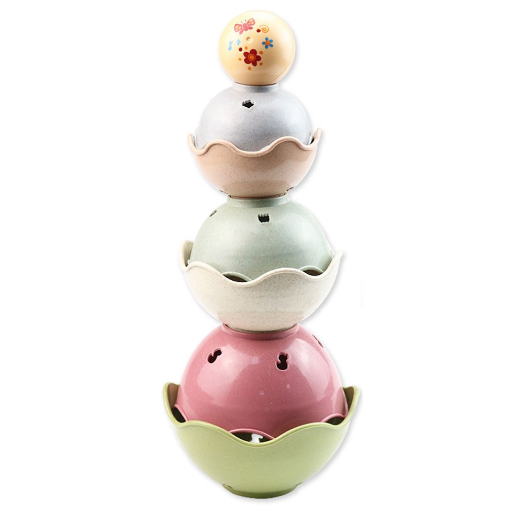 Kids 6 Piece Egg Bath Game Nesting Toy Stacking Cup Play Set Shop