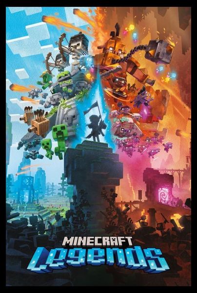 Minecraft (Legends) Poster With Black Frame image