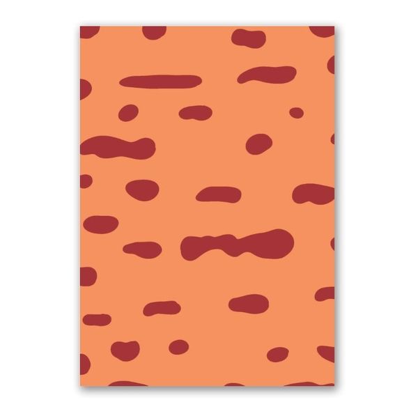 Orange Spots Canvas Abstract Wall Art