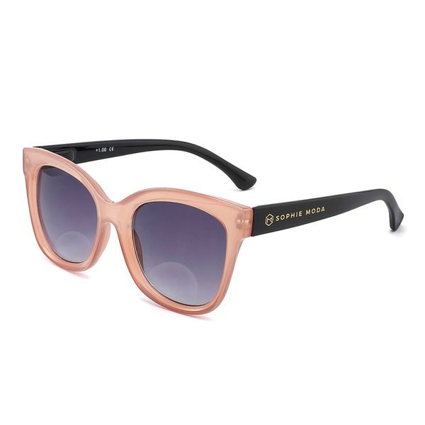Sophie Moda: Reading Sunglasses - Solare (Pink)