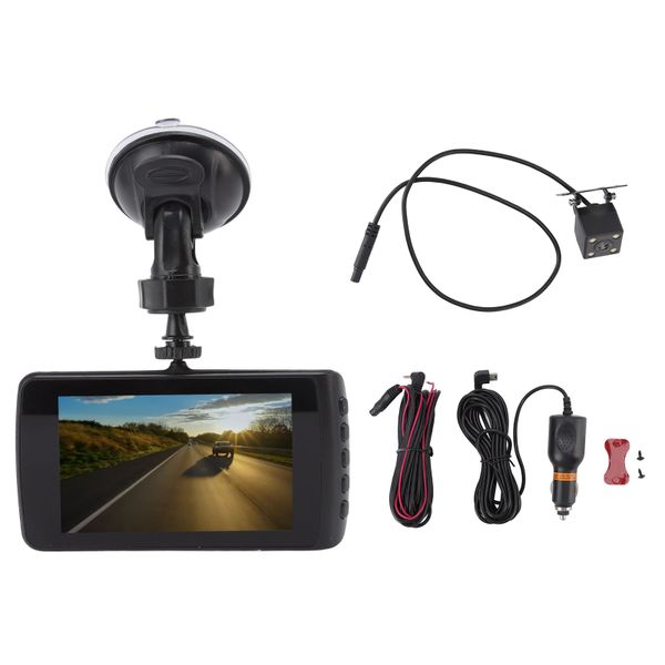 Dual Lens Car DVR - 1080P Parking Monitoring
