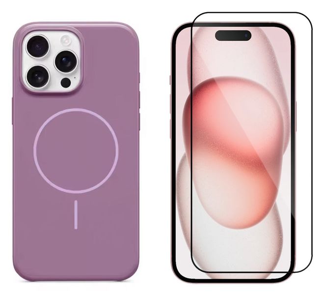 Shockproof Cover &amp; Screen Protector Combo Compatible with Smartphone Series 16 - Purple