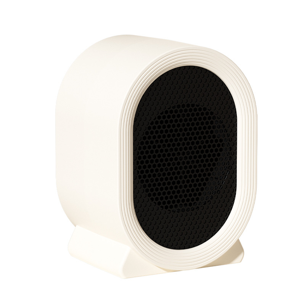 Mini Tower PTC Space Heater - Quiet Desktop Fan Heater for Home &amp; Office