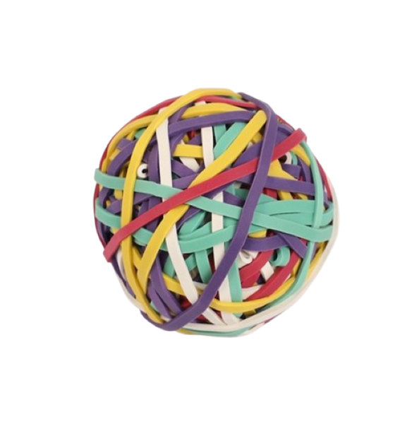 Multicolour Rubber Band Ball - 120g
