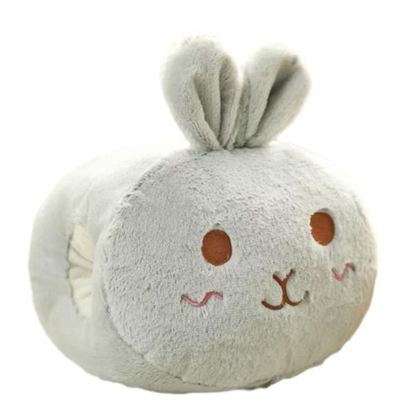 Totland Plush Soft Hand Warmer Pillow Cushion - Grey Rabbit