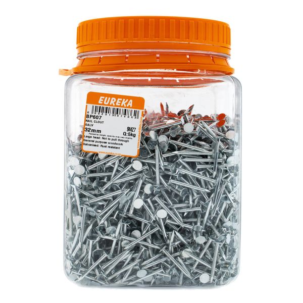 EUREKA Clout Nail Galvanised 32mm Q:5kg BP607