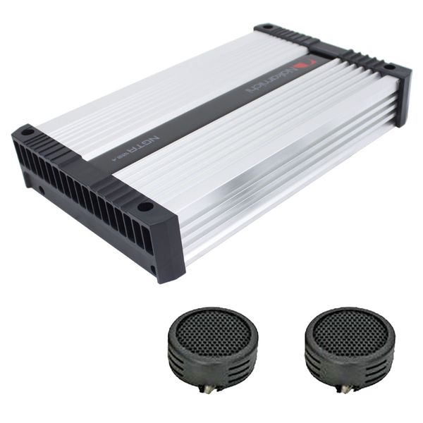 Nakamichi NGTA100.4 2500 Watts 4 Channel Amplifier &amp; Evo Tweeters