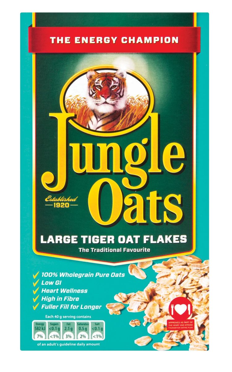 Jungle Oats Large Tiger Oat Flakes 1kg Shop Today. Get it Tomorrow