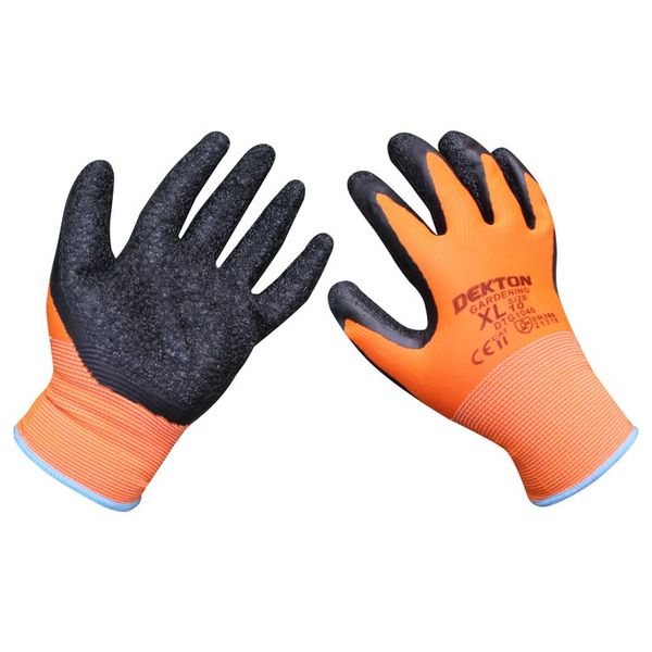 Dekton Size 10/XL Gardening Latex Coated Gloves