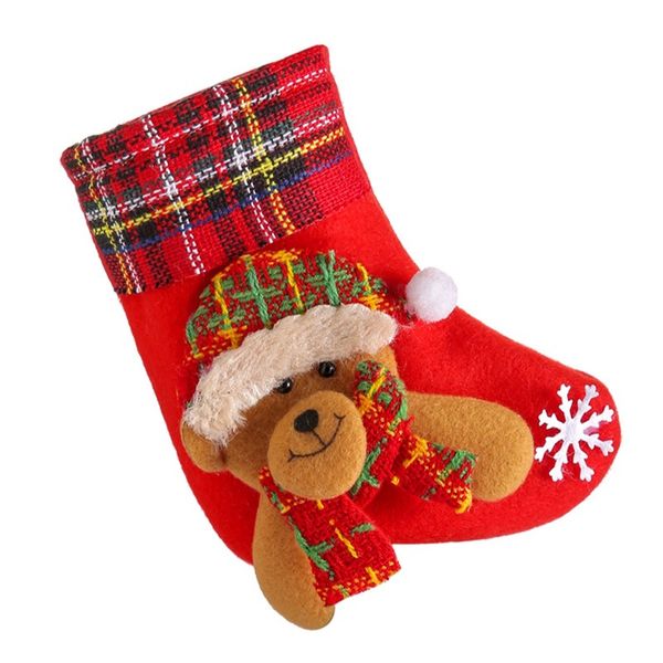 Christmas Stockings Children's Candy Bag Christmas Tree Pendant-Little Bear