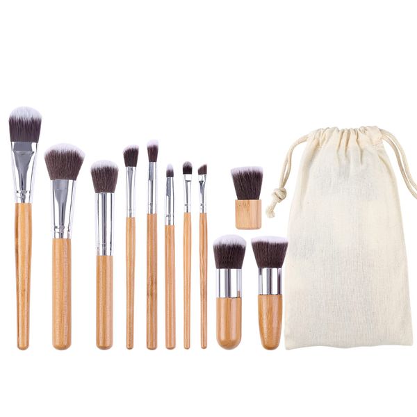 Makeup Brushes With Bag 11-Piece Professional Makeup Brush Set