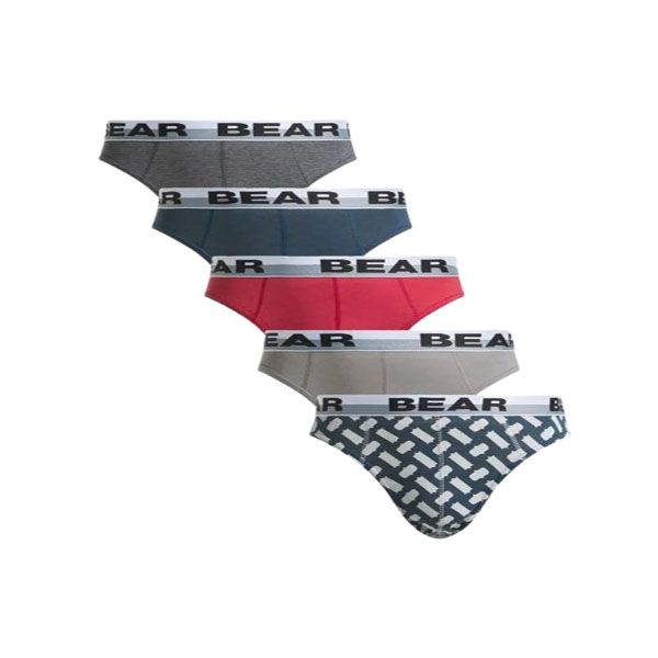 BEAR Men's Multicoloured 5-Pack Printed Briefs