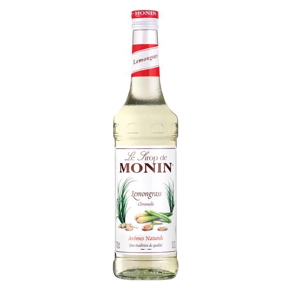 MONIN Premium Lemongrass Syrup 700ml - Botanical Citrus Flavor