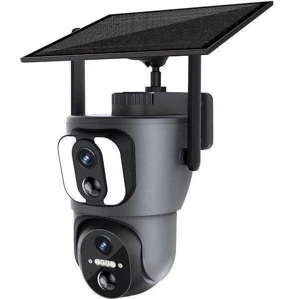Solar Powered Dual Camera - Full Color Night View
