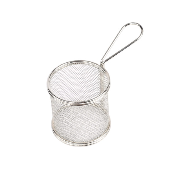 Catercare S/Steel Mini Basket - Round - 90 x 90 Height (mm)