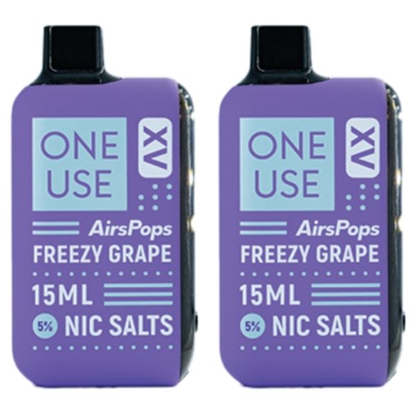AirsPops Airscream XV 15ml Disposable Vapes - Freezy Grape (Pack of 4)