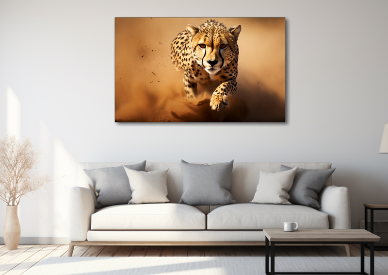 Canvas Wall Art - Cheetah Speed Abstract - HD0042