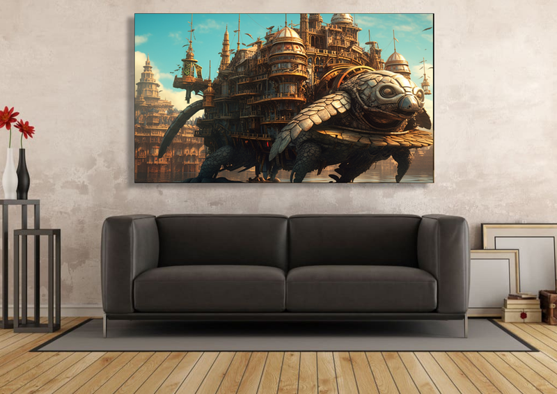 Canvas Wall Art - Nautical Steampunk abstract - IM0175