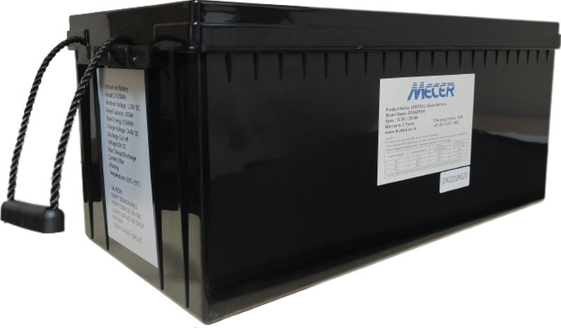 Mecer M200 200ah 2,56Kwh lifepo4 lithium 12V battery