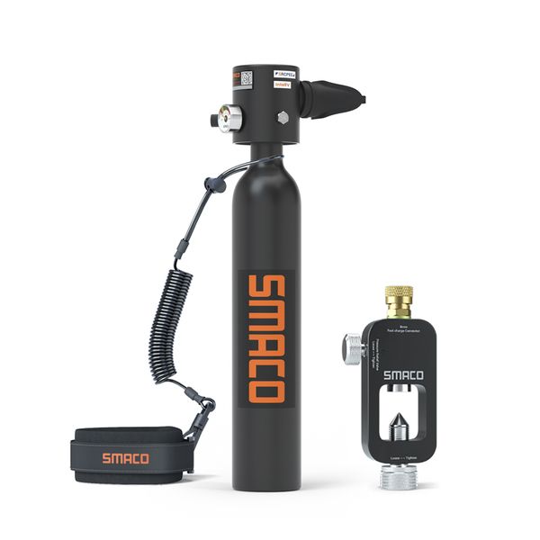 SMACO Mini Scuba Diving Tank - S300Plus 0.5l - With Refill Adaptor
