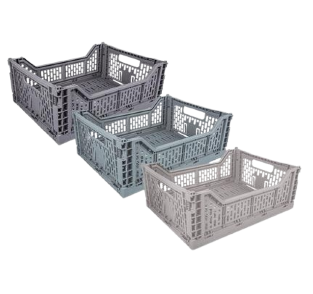 Bulk Pack x 3 Basket collapsible 15l