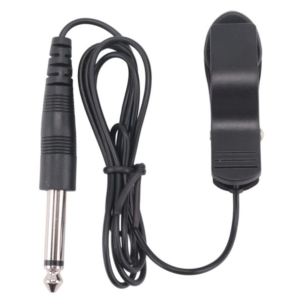 Black Guitar Acoustic Clip On Pickup Piezo Contact Microphone