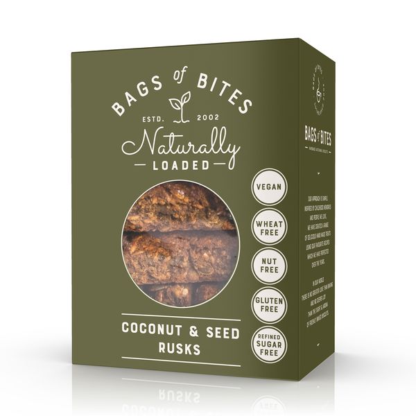 BOB Naturally Loaded Coconut &amp; Seed Rusks Gluten-Free - 380g
