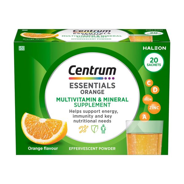 Centrum Essentials Orange Effervescent 20 Sachets