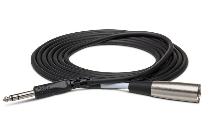 Hosa 1/4 in TRS to XLR3M Balanced Interconnect - 3 Metres