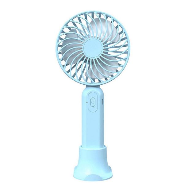 Mini Handheld Fan with Base - USB Rechargeable Battery Small Fan