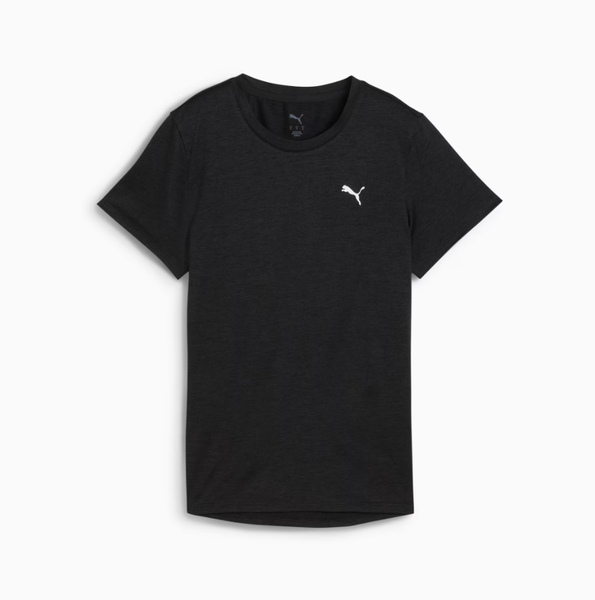 Puma Women's Essential Training Short Sleeve T-Shirt - Black Heather