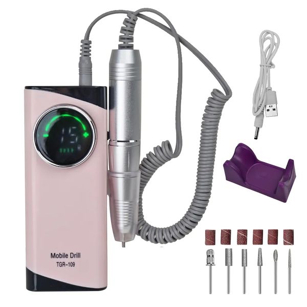 30000RPM Rechargeable electric nail drill portable nail polishing machine