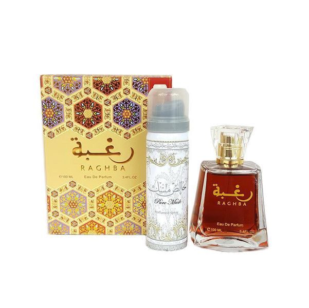 Raghba By Lattafa Perfumes 100ml With 50ml Deodorant Spray