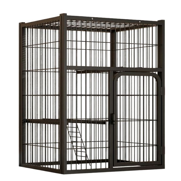 Cat Cage Pet Cage Villa - Indoor Multi-Tier Luxury Crate - 62x48x80cm