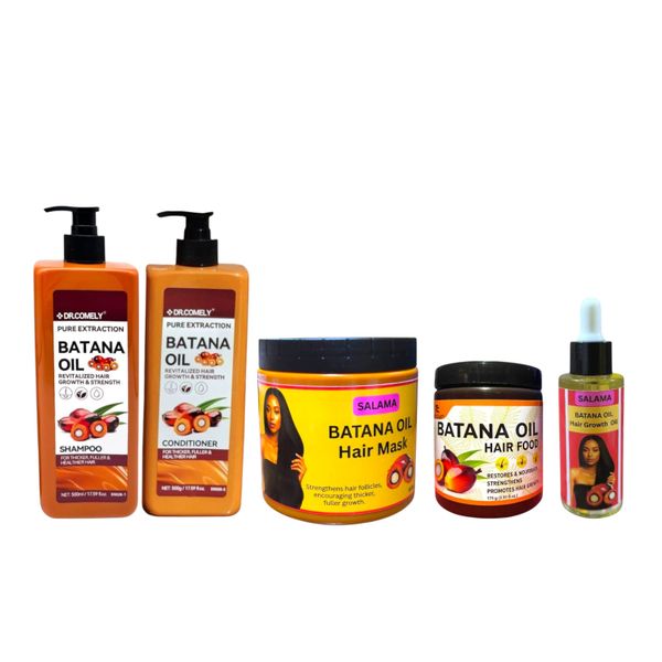 Batana Oil - Shampoo &amp; Conditioner, Salama Mask &amp; Oil,TC Hair Food