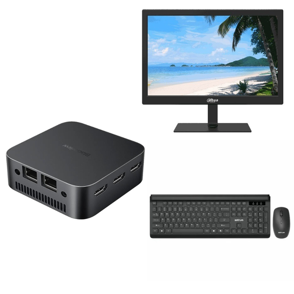 Blackview Mini PC + Monitor + Wireless Keyboard &amp; Mouse Combo