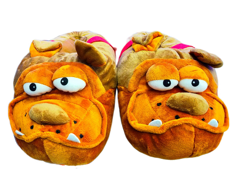 Soxy Lady -Bull dog Slippers Grumpy - UK3 -UK7 - One Size