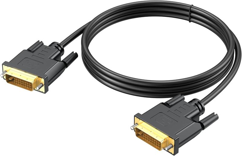 LNK DVI-D 24+1 Cord Male to Male Dual Link Digital Video Cable - 1.8m