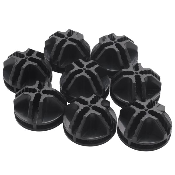 Plastic Connectors For Modular Organizer Closet, Set Of 8 (Black)