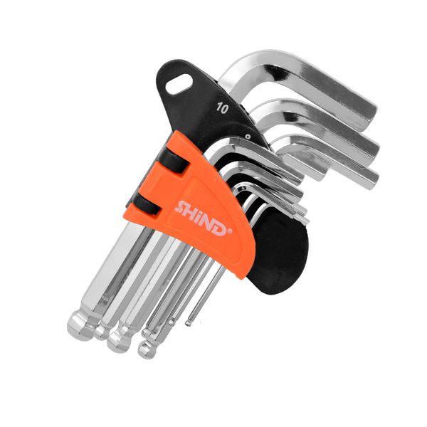 Shind Short Ball End Hexagon Key 9 Piece
