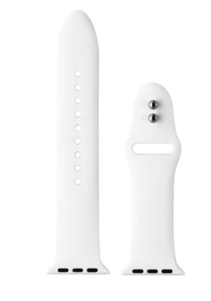 Sports Band Compatible with Apple Watch - White - 38/40/41mm