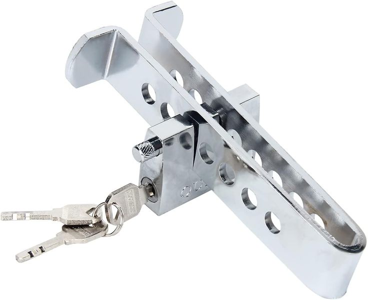 Car Throttle Lock Brake Lock Stainless Steel Universal Anti-theft Lock