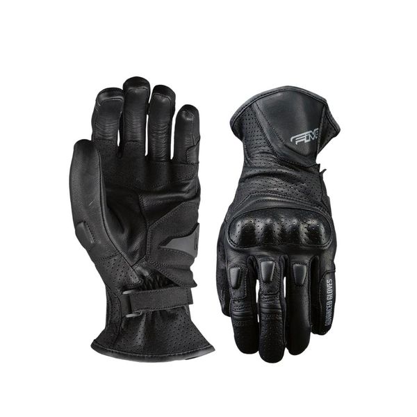 Five Gloves Urban Leather Black Motorcycle Gloves