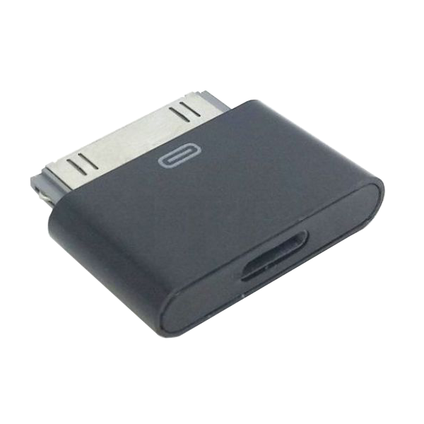 Techme Lightning Female TO 30-Pin Male Adapter for Apple iPhone