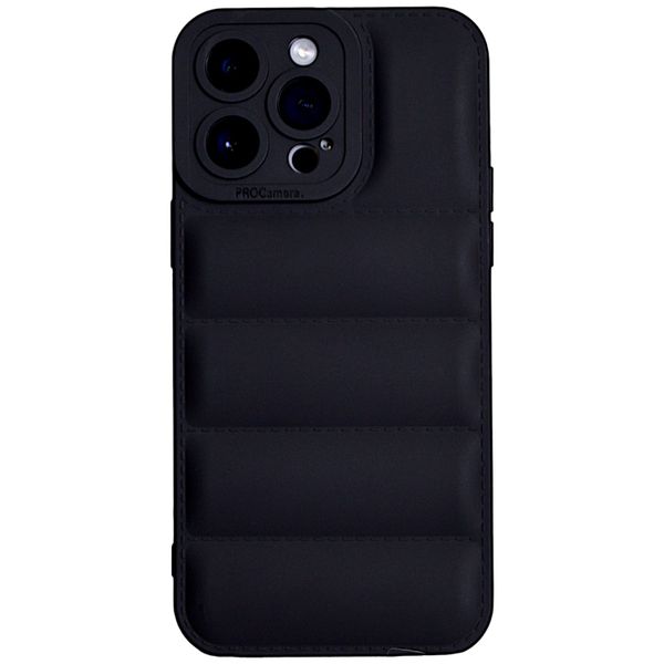 Black - Puffer - Phone Case with Pro Camera - Iphone 15 Pro Max