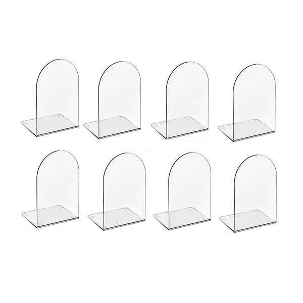Acrylic Book Ends For Book Shelves Bookends Non-Skid Book End