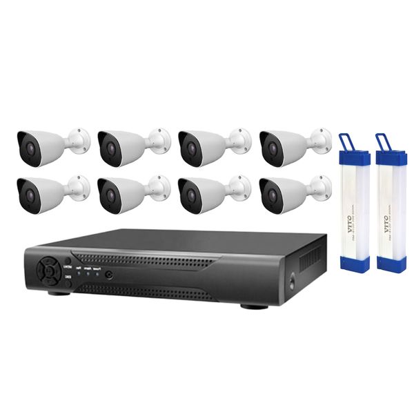 Ld Smarthome 1080p Complete 8 Camera System and Vito Emergency Lights