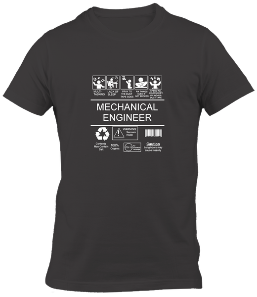 TUP White T-Shirt - Mechanical Engeneer
