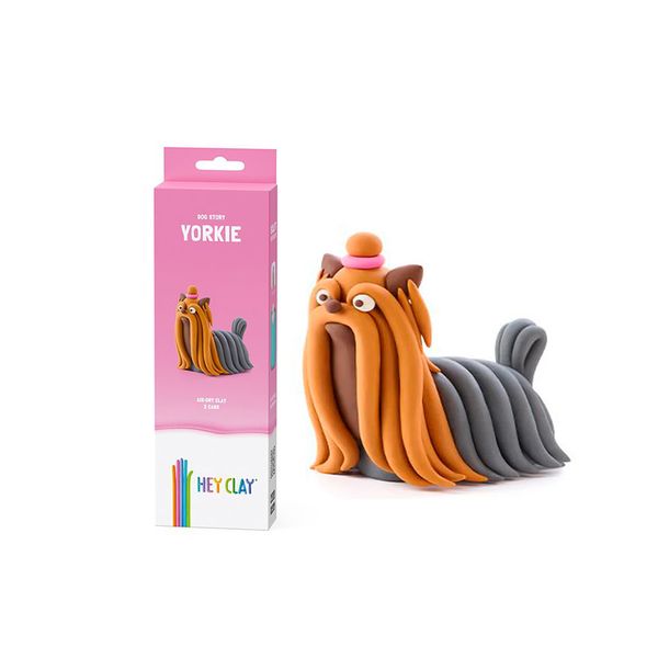 Hey Clay: Modelling Air-Dry Clay with Fun Interactive App - Yorkie, 3 Cans